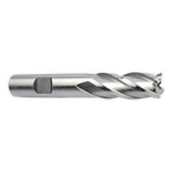 16mm Dia. x 3-3/4 Overall Length 4-Flute Square End M-42 Cobalt SE End Mill-Round Shank-Center Cut-Uncoated - A1 Tooling