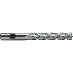 1/2 Dia. x 5 Overall Length 4-Flute Square End High Speed Steel SE End Mill-Round Shank-Center Cutting-Uncoated - A1 Tooling