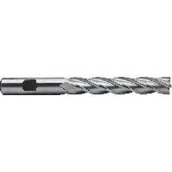 1 Dia. x 8-1/2 Overall Length 4-Flute Square End High Speed Steel SE End Mill-Round Shank-Non-Center Cutting-Uncoated - A1 Tooling