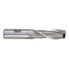 3/4 Dia. x 6-1/4 Overall Length 2-Flute Square End High Speed Steel SE End Mill-Round Shank-Center Cut-Uncoated - A1 Tooling