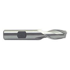 7/8 Dia. x 3-5/8 Overall Length 2-Flute Square End M-42 Cobalt SE End Mill-Round Shank-Center Cut-Uncoated - A1 Tooling