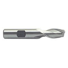 3/4 Dia. x 3-7/16 Overall Length 2-Flute Square End M-42 Cobalt SE End Mill-Round Shank-Center Cut-Uncoated - A1 Tooling