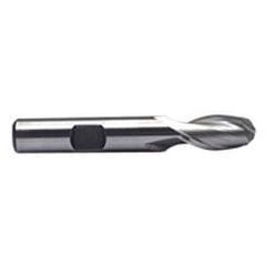 3/8'' Dia. - 2-1/2'' OAL - Uncoated M-42 Cobalt - Ball End SE EM - 2 FL - A1 Tooling