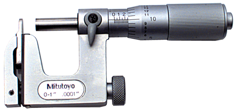 0 - 1'' Measuring Range -  .0001 Graduation - Friction Thimble - Carbide Face - Multi-Anvil Micrometer - A1 Tooling