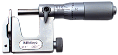 0 - 1'' Measuring Range -  .0001 Graduation - Friction Thimble - Carbide Face - Multi-Anvil Micrometer - A1 Tooling