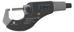 1 - 2" / 25 - 50mm Measuring Range - .0002 Accur. - Friction Thimble - Carbide Face - Micromaster Electronic Outside Micrometer - A1 Tooling