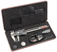 #S766AZ - Electroic Tool Set - Includes 0-6" Electronic Slide Caliper and 0-1" Electronic Outside Micrometer - A1 Tooling