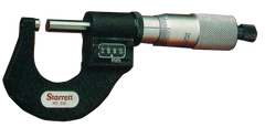 #T216XRL-1 - 0 - 1'' Measuring Range - .0001 Graduation - Ratchet Thimble - Carbide Face - Digital Outside Micrometer - A1 Tooling