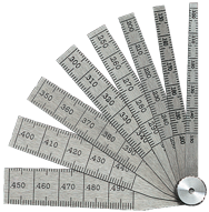 #269A - 8 Leaf - 1/10 to 1/2 x .001 Range - Taper Gage - A1 Tooling