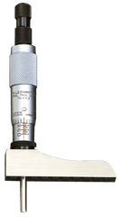 #443Z6RL - 0 - 6'' Measuring Range - Ratchet Thimble - Depth Micrometer with Half Base - A1 Tooling