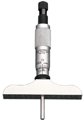 #445BZ6RL - 0 - 6'' Measuring Range - Ratchet Thimble - Depth Micrometer - A1 Tooling