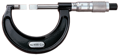 #486P-1 - 0 - 1'' Measuring Range - .001 Graduation - Ratchet Thimble - High Speed Steel Face - Blade Micrometer - A1 Tooling