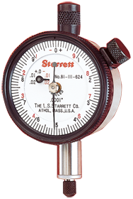 #81-111J - .025 Total Range - 0-50-0 Dial Reading - AGD 1 Dial Indicator - A1 Tooling