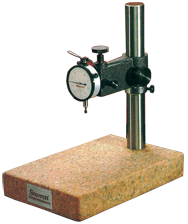 #653GJ - Kit Contains: .0005" Graduation; 0-25-0 Reading - Pink Granite Stand & Dial Indicator - A1 Tooling