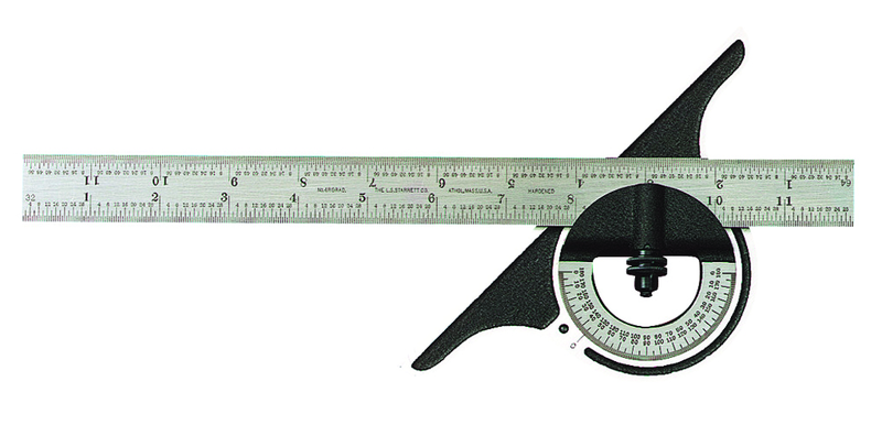 12-12-4R PROTRACTOR W/BLADE - A1 Tooling