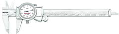 #3202-6 -  0 - 6" Stainless Steel Dial Caliper with .001" Graduation - A1 Tooling