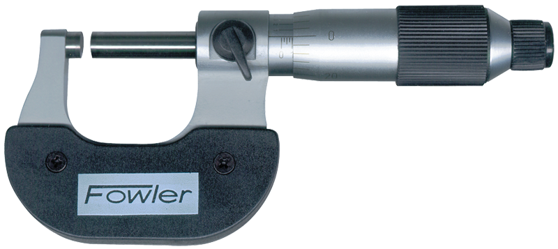 0 - 1'' Measuring Range - .0001" Graduation - Ratchet Thimble - Carbide Face - Economy Outside Micrometer - A1 Tooling