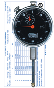 1 Total Range - 0-100 Dial Reading - AGD 2 Dial Indicator - A1 Tooling