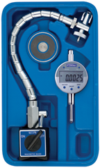Set Contains: 1"/25mm .0005/.01mm w/Flex Arm Mag Base - Electronic Indicator with Flex Arm Mag Base - A1 Tooling