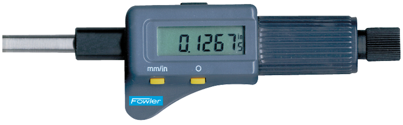 0 - 1"/0 - 25mm Measuring Range - .00005"/.001mm Res. - Friction Thimble - Electronic Micrometer Head - A1 Tooling