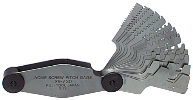 #615-6327 - 16 Leaves - Metric Pitch - Acme Screw Thread Gage - A1 Tooling