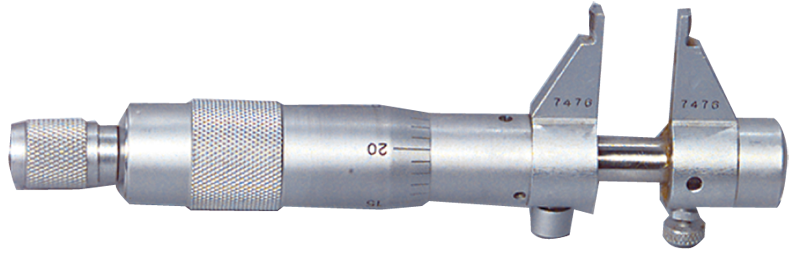 .2 - 1'' Measuring Range - .0001 Graduation - Ratchet Thimble - Hardened & Ground Face - Inside Micrometer - A1 Tooling