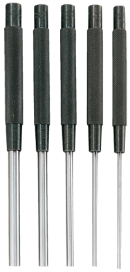 #SPC76 - 1/8 - 3/8" Diameter - 5 Piece Extra Long Drive Pin Punch Set - A1 Tooling