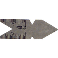 Center Gage - Model CG60 - USA Standard 60°-14ths, 20ths, 24ths, 32nds Graduation - A1 Tooling