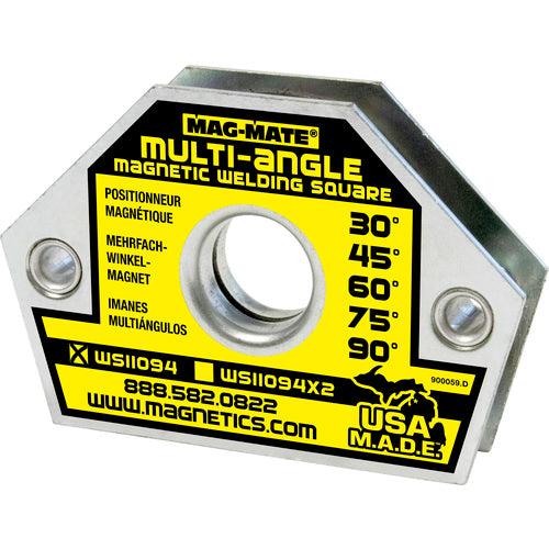 Magnetic Welding Square - 10 Angle-3 3/8″ × 1/2″ × 2 9/16″-23 lbs Holding Capacity - A1 Tooling