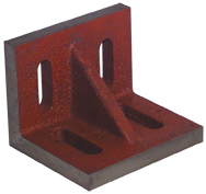 4-1/2 x 3-1/2 x 3" - Machined Webbed (Closed) End Slotted Angle Plate - A1 Tooling