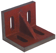 6 x 5 x 4-1/2" - Machined Webbed (Closed) End Slotted Angle Plate - A1 Tooling