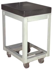 24 x 36" - Surface Plate Stand 0-Ledge with Casters - A1 Tooling