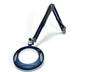 Green-Lite® 7-1/2" Spectra Blue Round LED Magnifier; 43" Reach; Table Edge Clamp - A1 Tooling