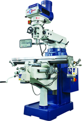 Deluxe Vertical Turret Mill w/DRO and Power Feeds - A1 Tooling