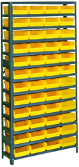 36 x 12 x 75'' (48 Bins Included) - Small Parts Bin Storage Shelving Unit - A1 Tooling