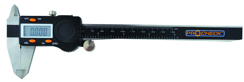 Absolute Digital Caliper -8"/200mm Range - .0005/.01mm Resolution - Output L5 Connector - A1 Tooling