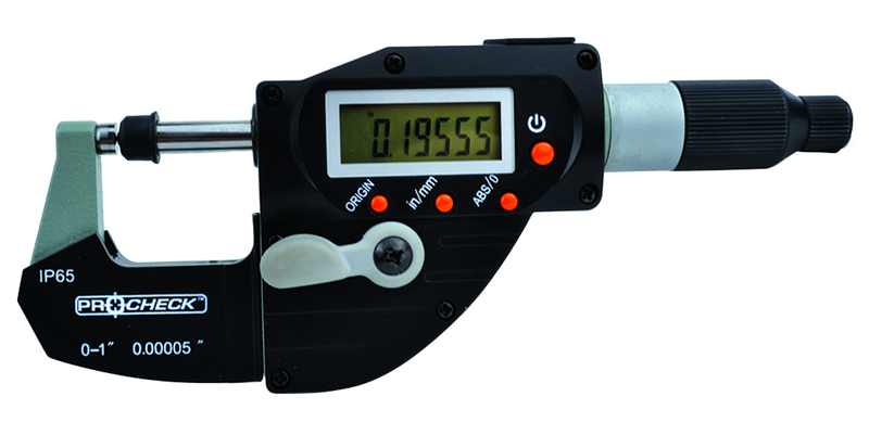 IP65 Ram-Mike Absolute High Speed Micrometer - 0-1"/25.4mm Range - . 00005"/.001mm Resolution - Output L5 Connector - A1 Tooling