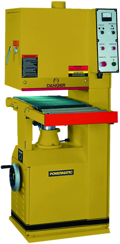 Model 1632 Open End Belt Sander, 5HP, 1Ph, 230V (1/4HP, 1Ph Feed Motor) - A1 Tooling