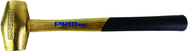 PRM Pro 10 lb. Brass Hammer with 32" Wood Handle - A1 Tooling