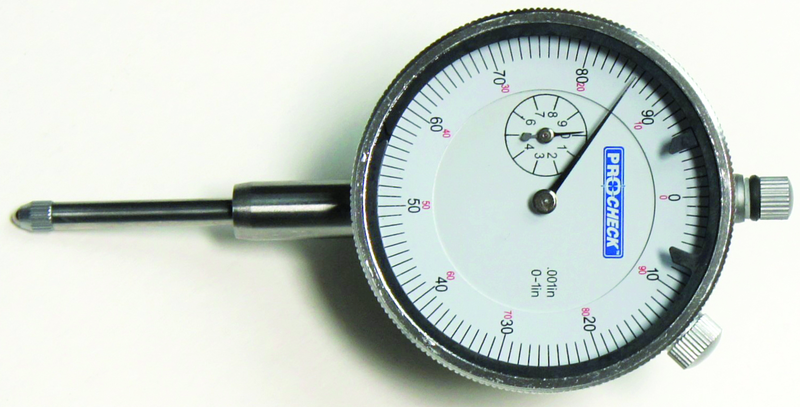 0-1" .001" Dial Indicator - White Face - A1 Tooling