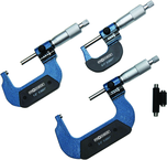 0 - 3"  3 Piece Set .0001" Graduation Mechanical Digital Outside Micrometers - A1 Tooling