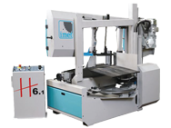 H6SA 20" Double Column Mitering Bandsaw; 5HP Blade Drive - A1 Tooling