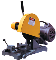 Abrasive Cut-Off Saw-Floor Swivel Vise - #K10S-1; Takes 10" x 5/8 Hole Wheel (Not Included); 3HP; 1PH Motor - A1 Tooling