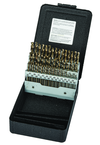 60 Pc. #1 - #60 Wire Gage Cobalt Bronze Oxide Screw Machine Drill Set - A1 Tooling