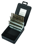 60 Pc. #1 - #60 Wire Gage Cobalt Bronze Oxide Jobber Drill Set - A1 Tooling