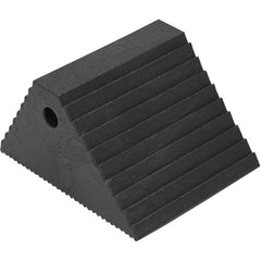 Plastic Dual Slope Wheel Chock Black - Exact Industrial Supply