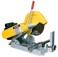 Abrasive Cut-Off Saw - #100020110; Takes 10" x 5/8 Hole Wheel (Not Included); 3HP; 1PH; 110V Motor - A1 Tooling