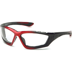 Accurist Clear Anti-Fog Lens Red/Black Frame Safety Glasses - A1 Tooling