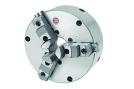 20" 3 Jaw Front Mount Scroll Chuck; Flatback; Semi Steel Body; Top Reversible Jaw - A1 Tooling