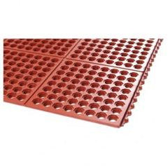 3' x 3' x 5/8" Thick Drainage Mat - Red - A1 Tooling